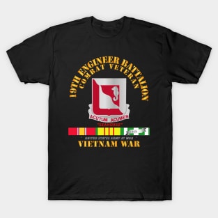 19th Engineer Battalion - w VN SVC T-Shirt